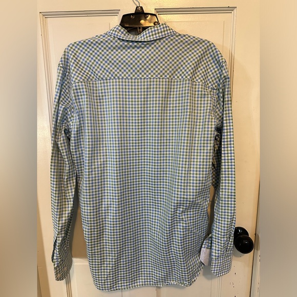 Johnston & Murphy Shirt Men's. Medium Flip cuff XC4 Extreme Comfort Check Plaid - Picture 4 of 12